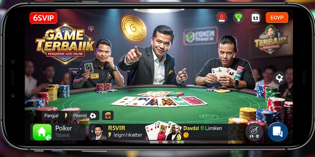 Screenshot utama 6SVIP menampilkan gameplay poker yang mengesankan.