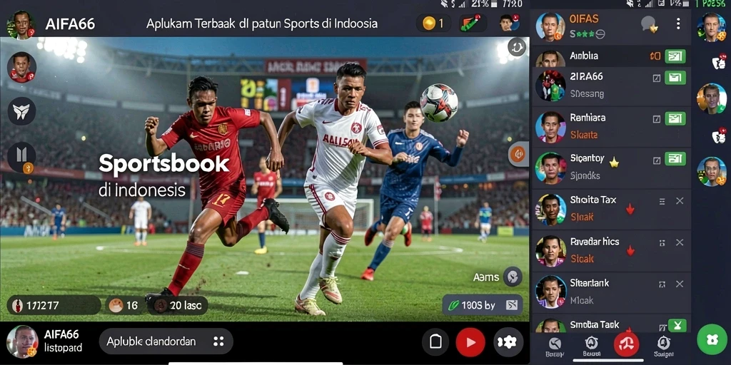 Tampilan gameplay AIFA66 yang menarik dan interaktif di Sportsbook.