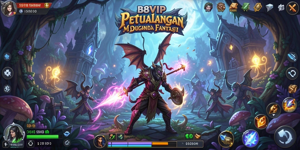 Tangkapan layar gameplay B8VIP menampilkan petualangan seru dan grafis yang menawan.