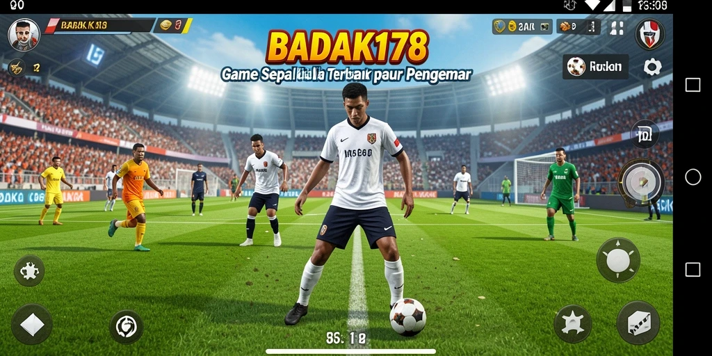 Tampilan gameplay BADAK178 yang menegangkan saat pertandingan sepak bola.