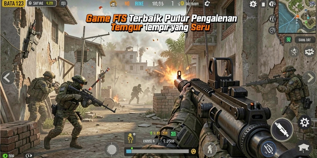 Gambar memperlihatkan aksi gameplay intens di BATA123.