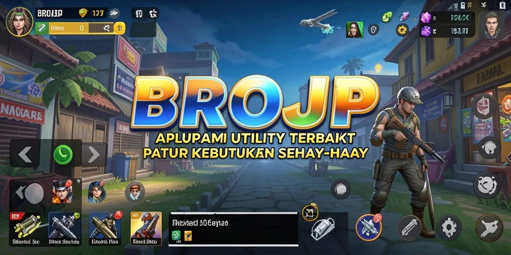 Screenshot utama BROJP menampilkan antarmuka aplikasi utility yang mudah digunakan.