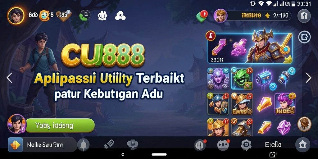 Tampilan antarmuka CU888 yang user-friendly dan responsif.