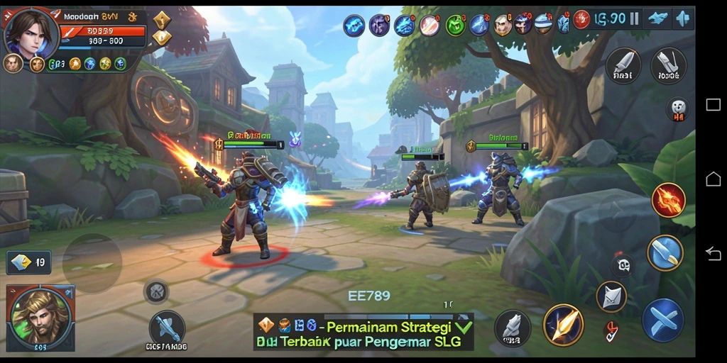 Tampilan gameplay EE789 yang menegangkan dan strategi mendalam.
