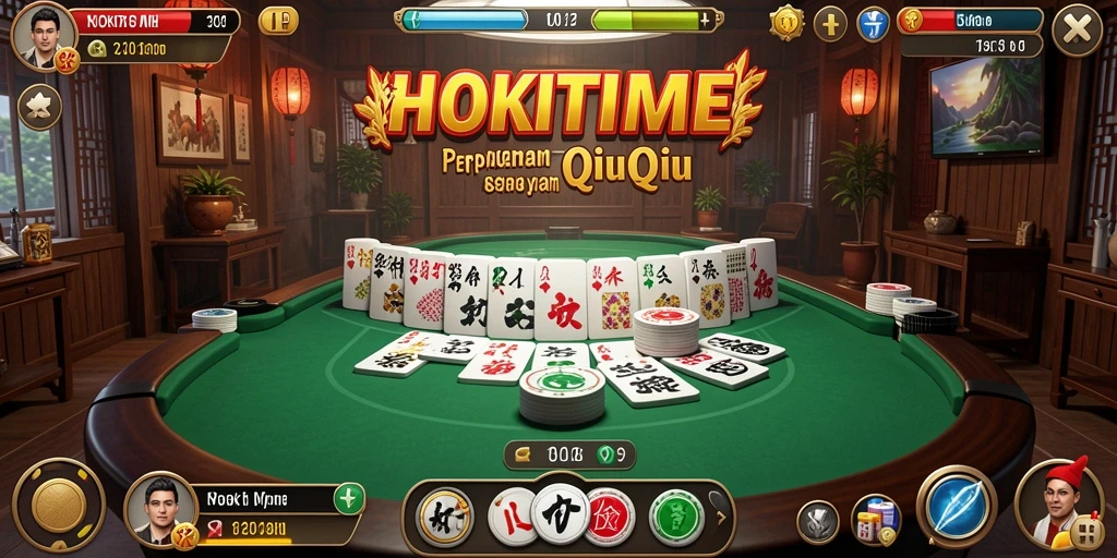 Screenshot gameplay HOKITIME QiuQiu yang seru dan interaktif.