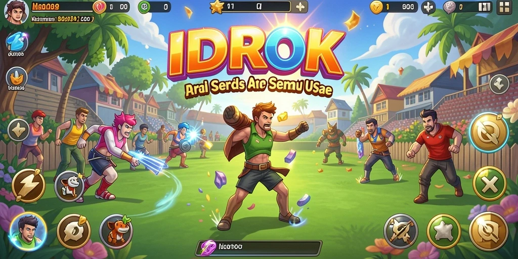 Tampilan gameplay seru dan penuh tantangan di IDROK.