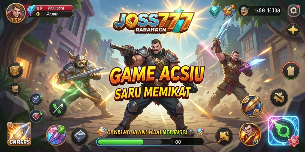 Gameplay seru JOSS777 dengan pertempuran intens dan grafis menawan.