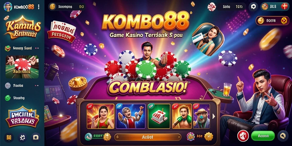Tampilan gameplay Kasino yang seru dan menarik di KOMBO88.