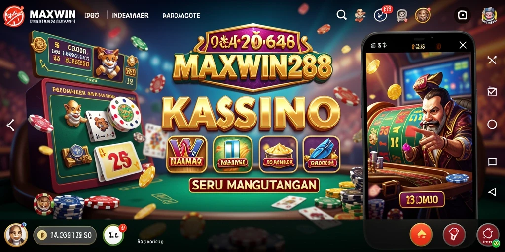 Tampilan gameplay seru dalam aplikasi Kasino MAXWIN288.