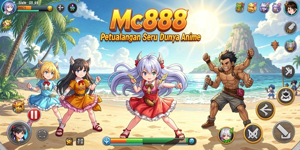 Tampilan gameplay <strong>MC888</strong> yang menakjubkan dengan karakter Anime yang menarik.