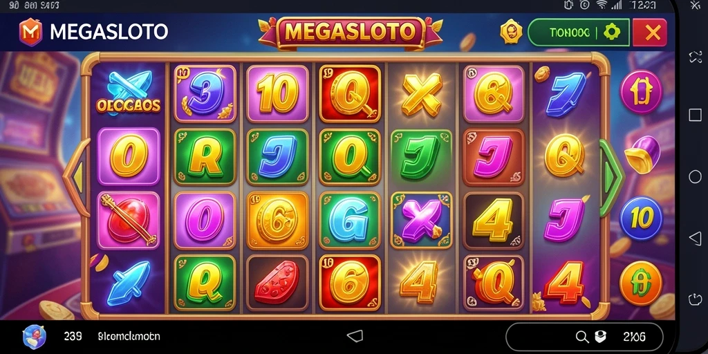 Tampilan antarmuka MEGASLOTO yang sederhana dan informatif.