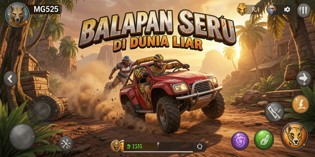 Tampilan menegangkan saat balapan di MG525 dengan grafik yang memukau.