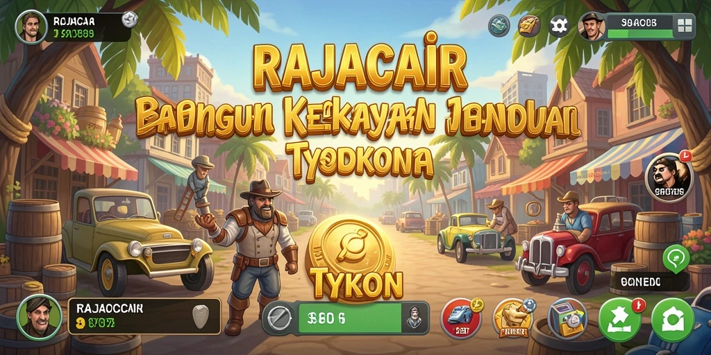 Screenshot gameplay RAJACAIR menampilkan strategi bisnis yang menarik.