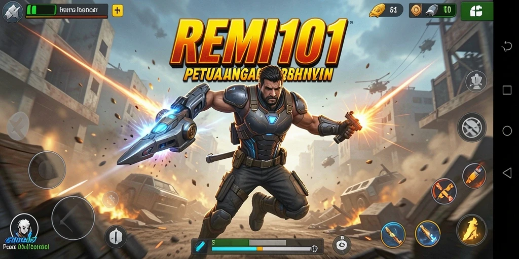 Tampilan gameplay Action yang mendebarkan di REMI101.