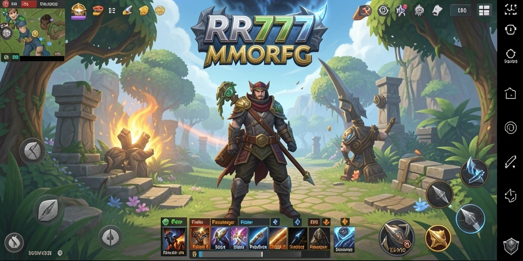Gameplay menarik dari RR777 menunjukkan aksi pertempuran dalam dunia MMORPG.