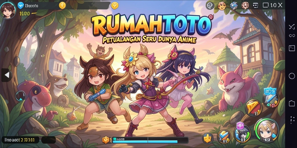 Tampilan gameplay seru dalam dunia Anime yang menawan.