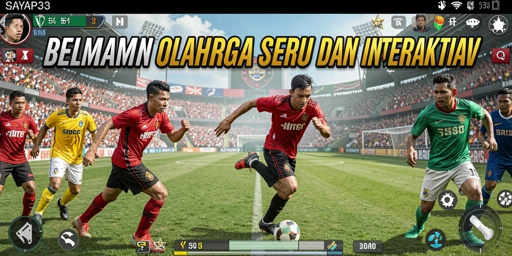 Tampilan gameplay SAYAP33 yang seru dan dinamis saat bermain olahraga.