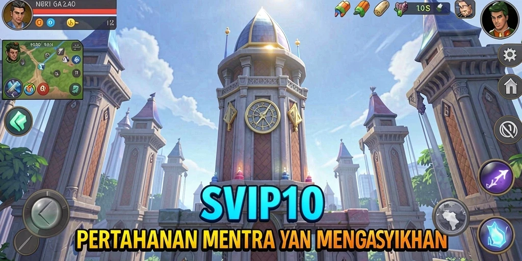 Tangkapan layar gameplay Tower Defense yang mendebarkan di SVIP10.