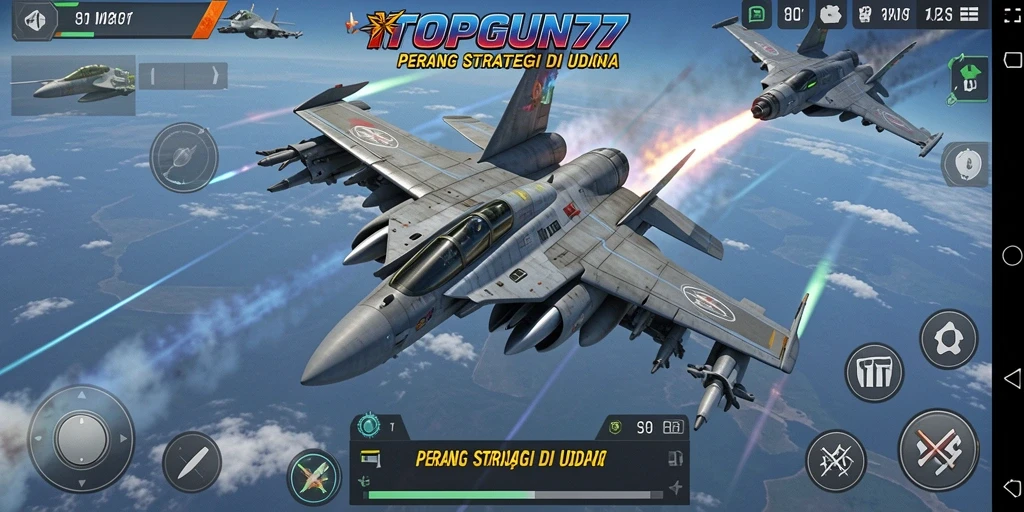Gameplay seru dan kompetitif dalam TOPGUN77.