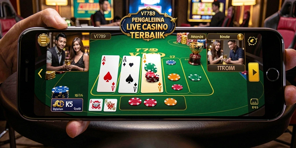 Tampilan gameplay Live Casino yang menegangkan dan interaktif.
