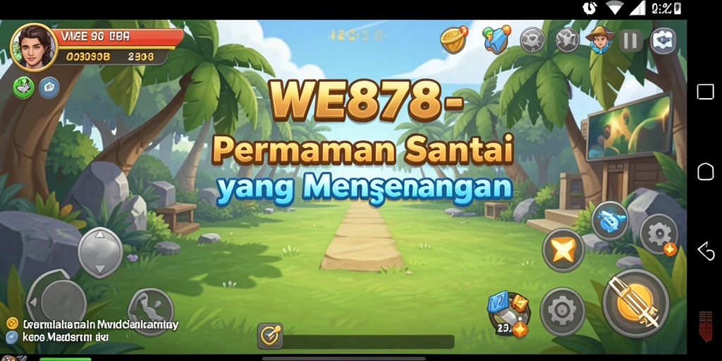 Tampilan gameplay WE878 yang ceria dan menarik.