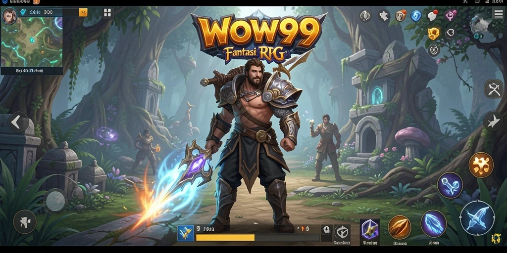 Screenshot permainan WOW99 menampilkan aksi seru dan karakter yang beragam di dunia RPG.