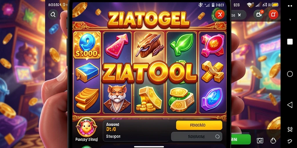 Tampilan gameplay ZIATOGEL yang mendebarkan dan penuh warna.